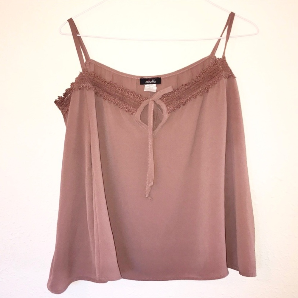 MINETTE | Mauve Floral Lace Off-Shoulder Blouse